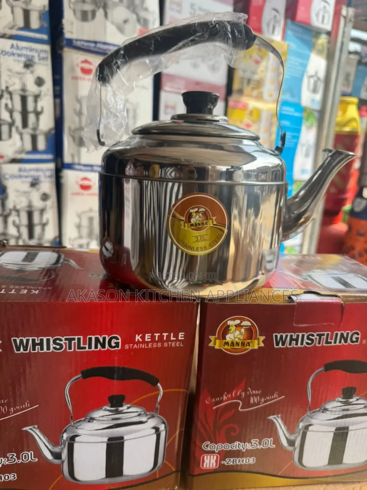 3l Stainless Steel Whistling Kettle
