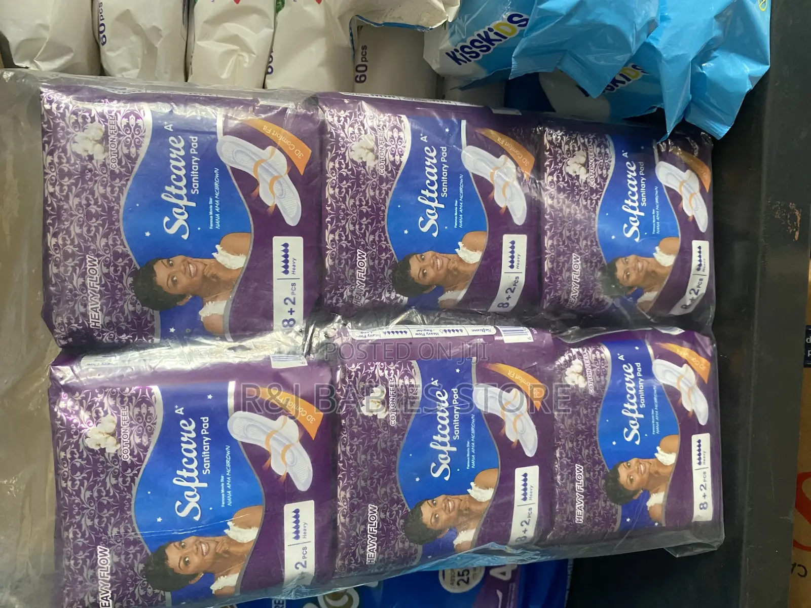Softcare A+ Sanitary Pads Heavy Flow, Cotton Feel (6 Packs of 8+2 |