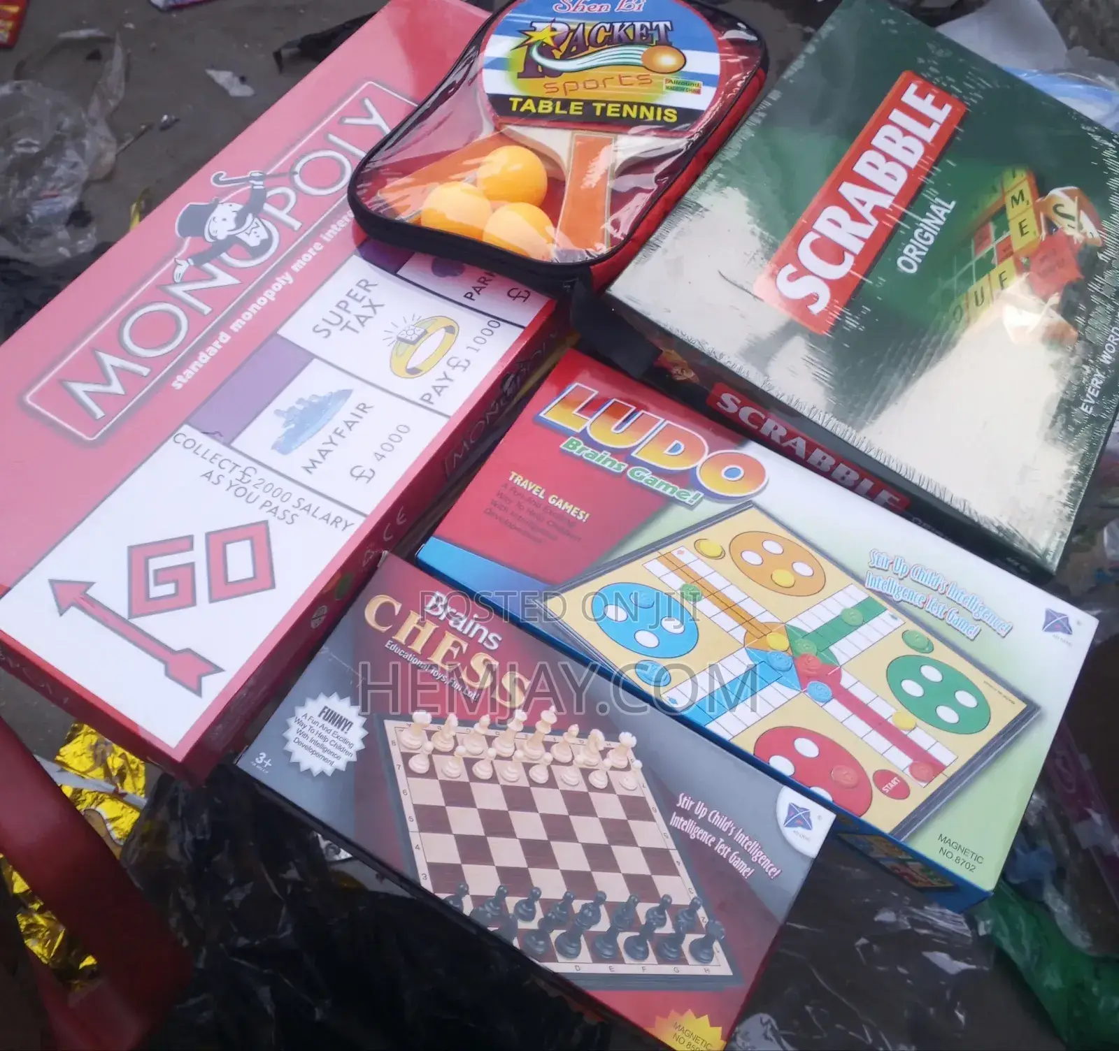 Party and Family Games (Monopoly, Chess, Ludo, Scrabble, Tennis Equi 