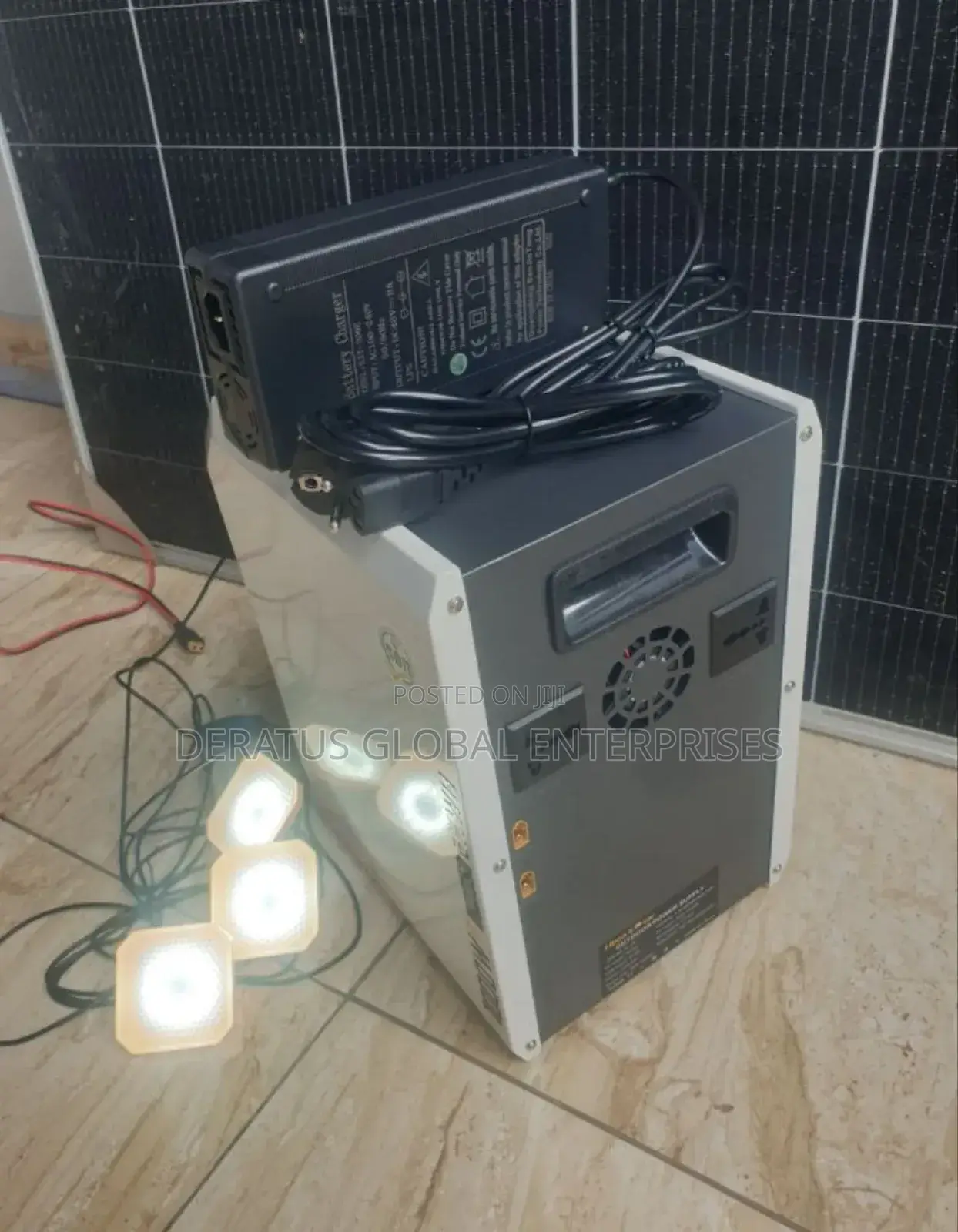 2kwh (1kva) Fibon Solar Generator With 3 Dc Bulbs
