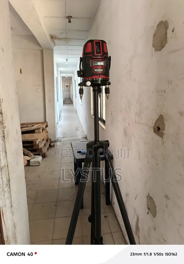 Hilda 5 Lines Laser Level, 360 Degrees Indoor/ Outdoor