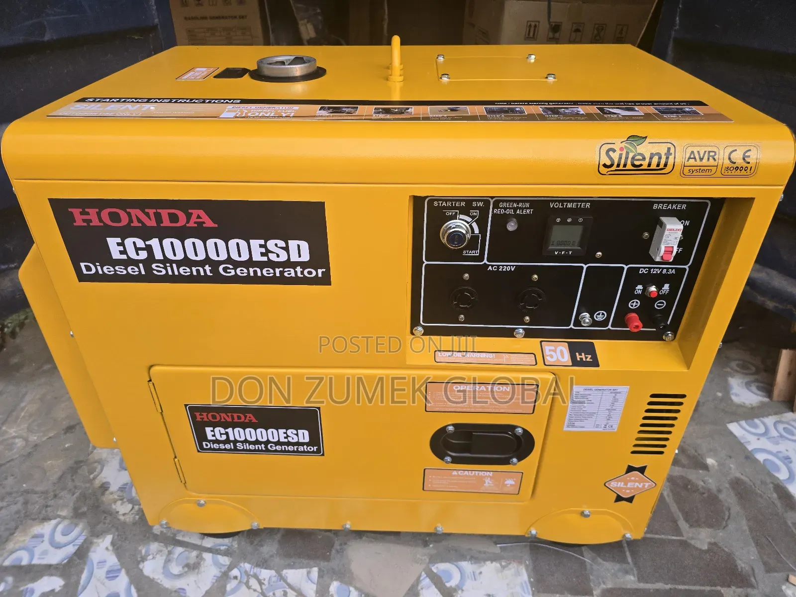 Honda 10kva Soundproof Diesel Engine Generator
