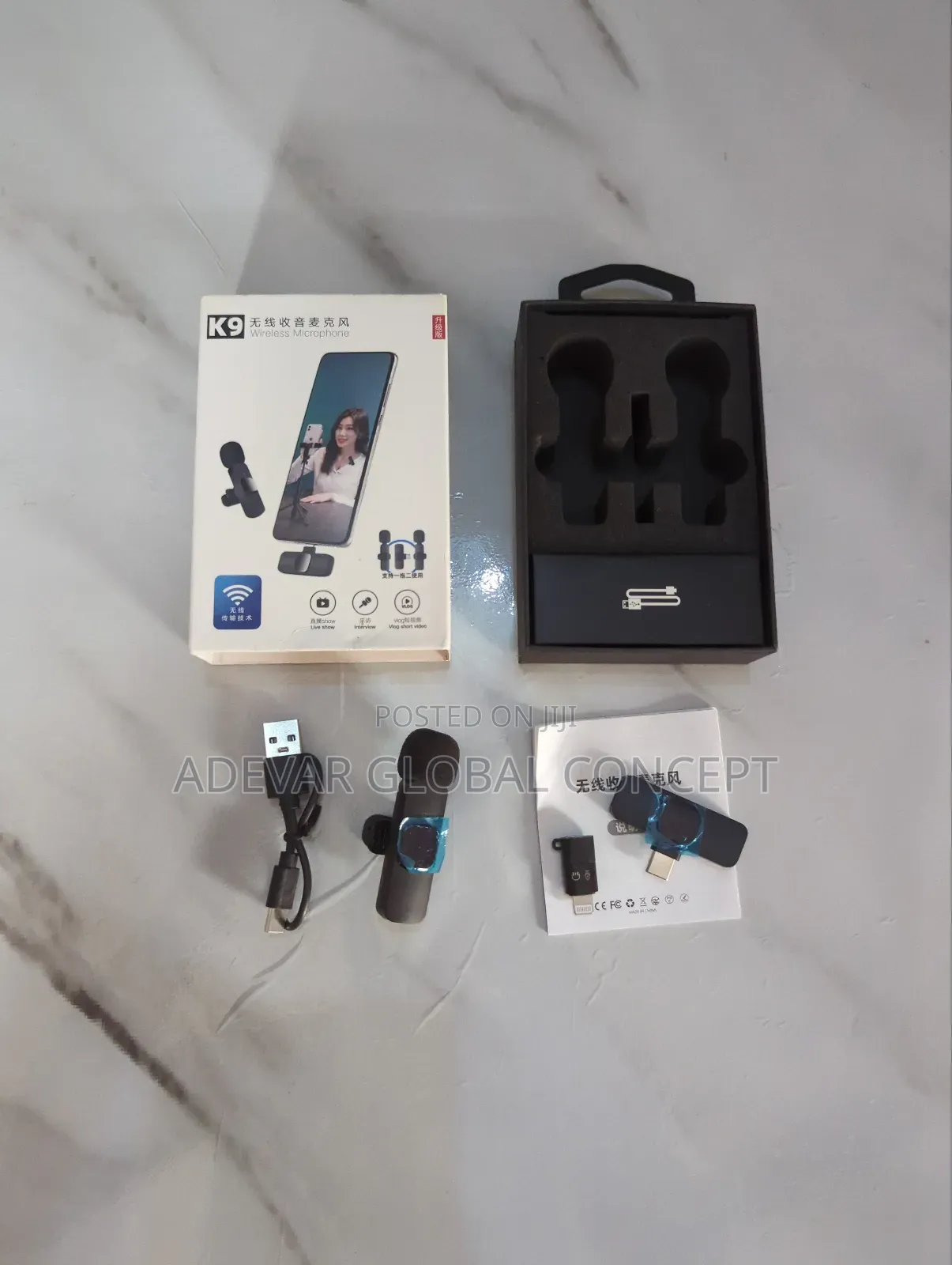 Wireless Lapel Microphone Plug Play Type-C and iPhone - 1pc Mic