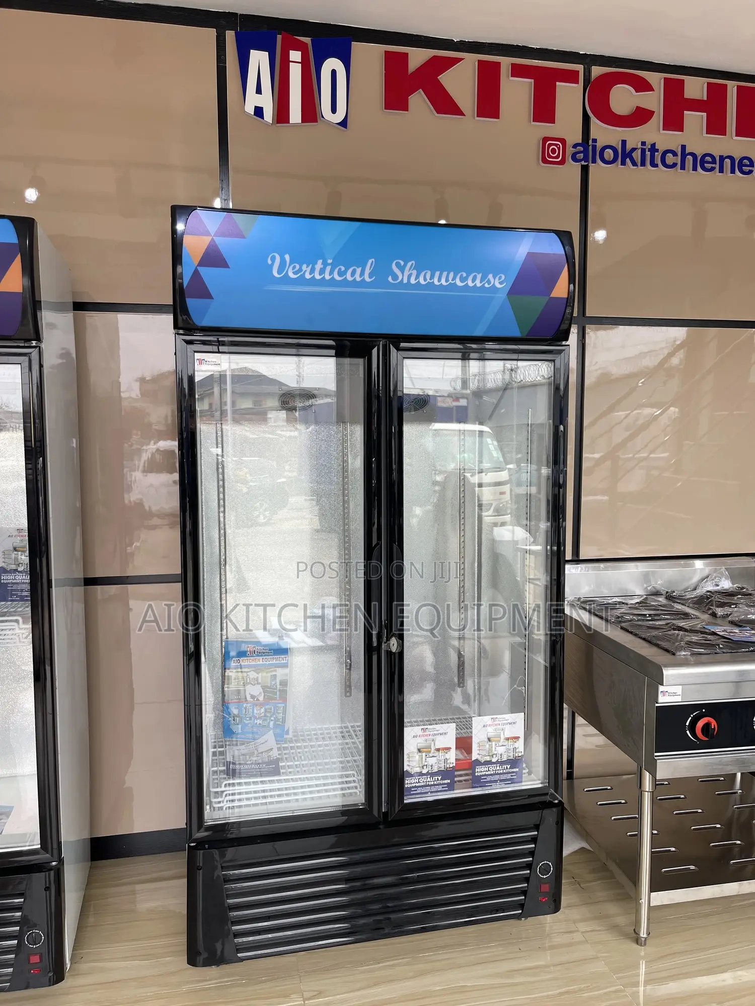 Display Showcase Chiller 680l Commercial Double Door