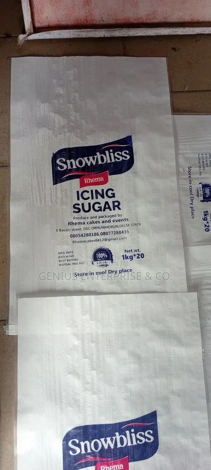 5,10 25kg Laminated Woven Product Sack Bags With Customised Branding
