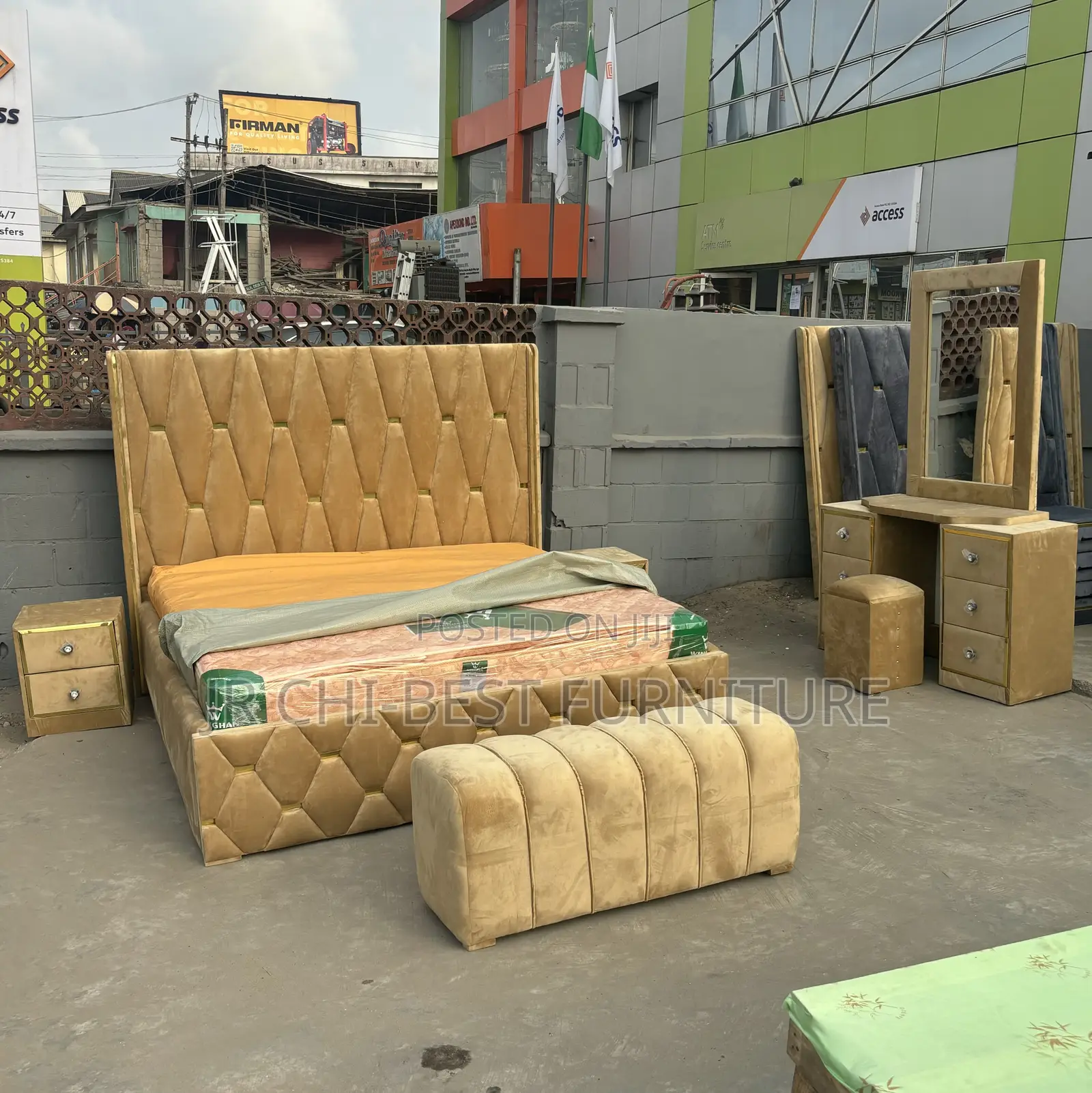 Full Upholstery HDF 6 by 6 Padded Bedframe of Undisputed Quality