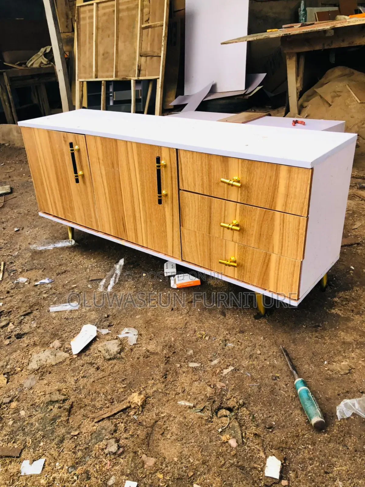 Tv Stand With Drawers and Doors by Oluwaseun Furniture