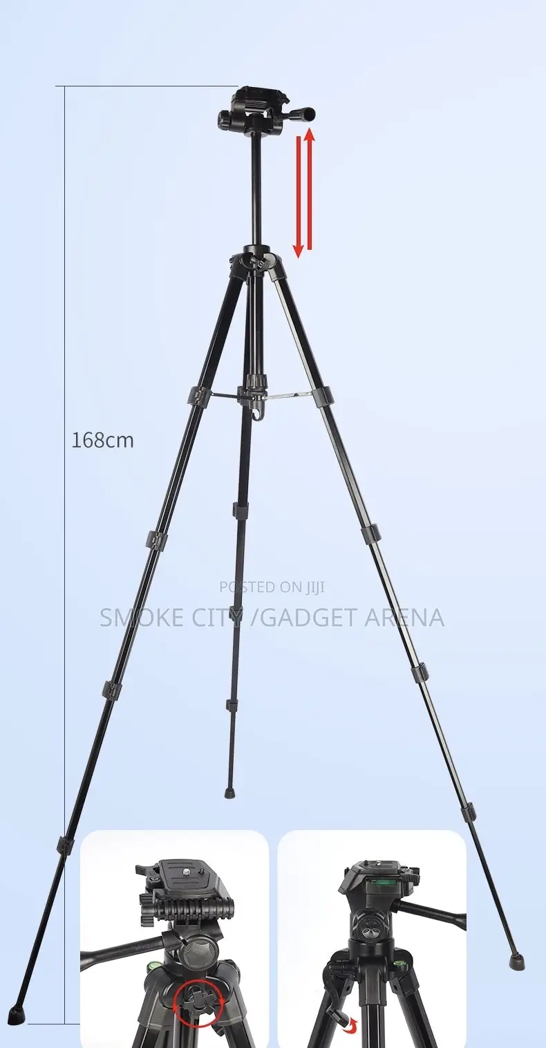 Professional 3600 Tripod ,1.7m Strong Heavy Duty and Standard