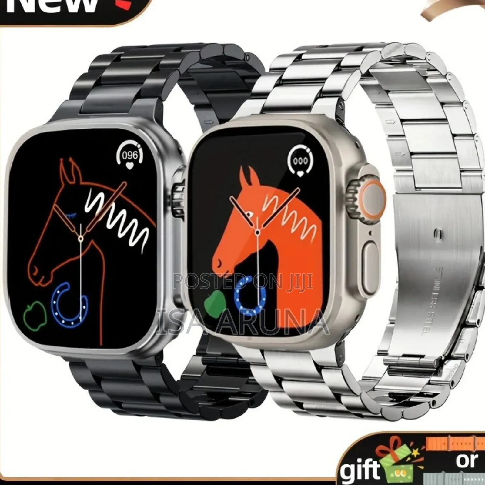 Ultramax Series 8 Titanium Gps Bluetooth Call Nfc Smartwatch