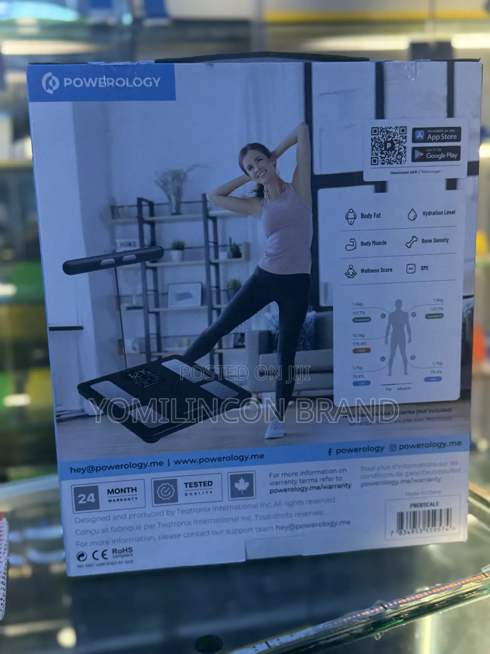 Powerology Advanced Precision Smart Scale - Black