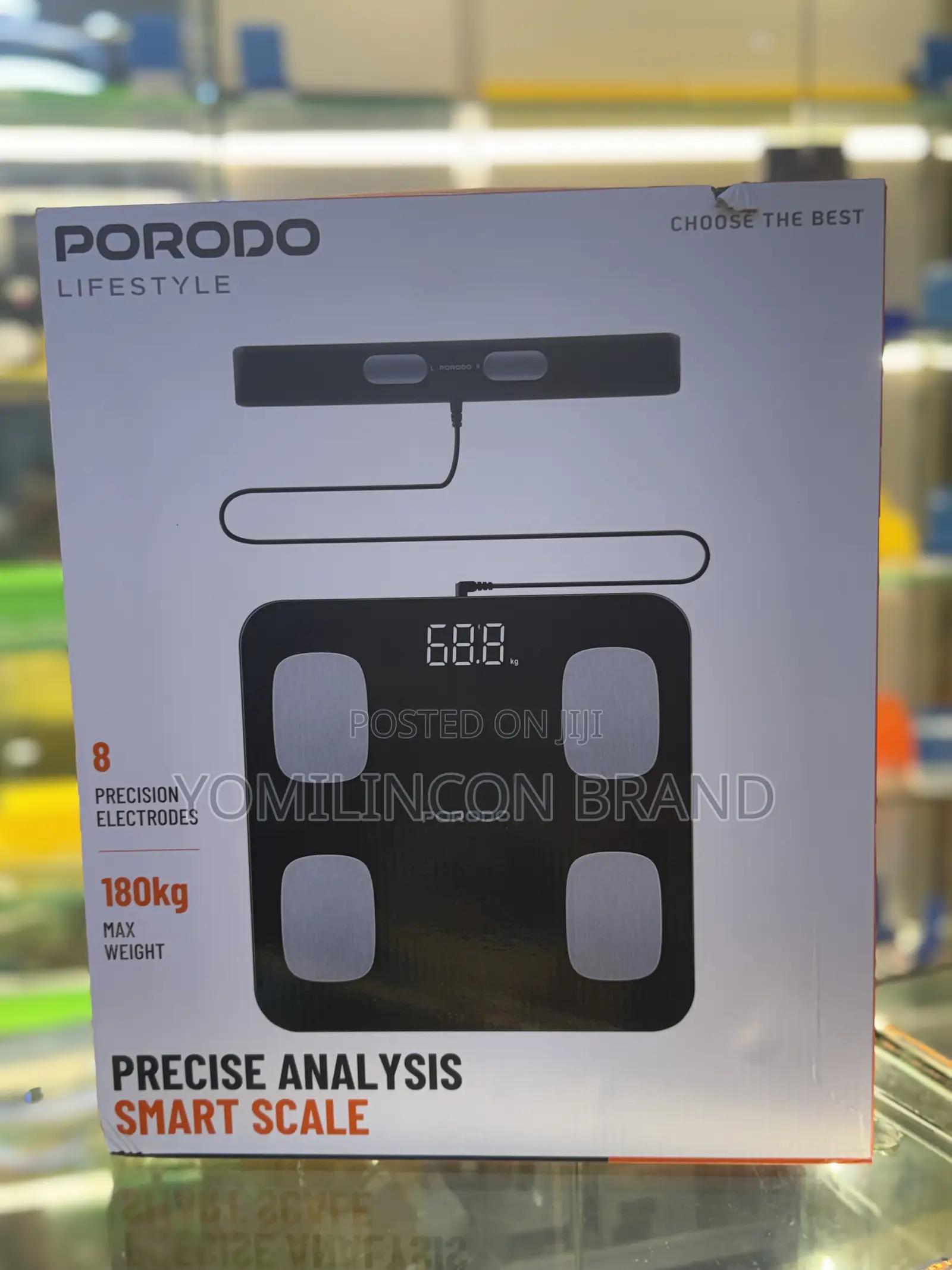 Porodo Lifestyle Precise Analysis Smart Scale - Black