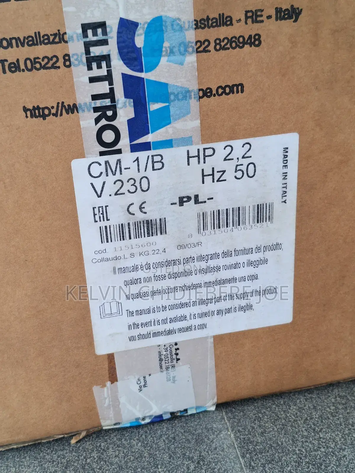 Saer 2.2hp/1.6kw Surface Water Pump-(Cm 1b Series)