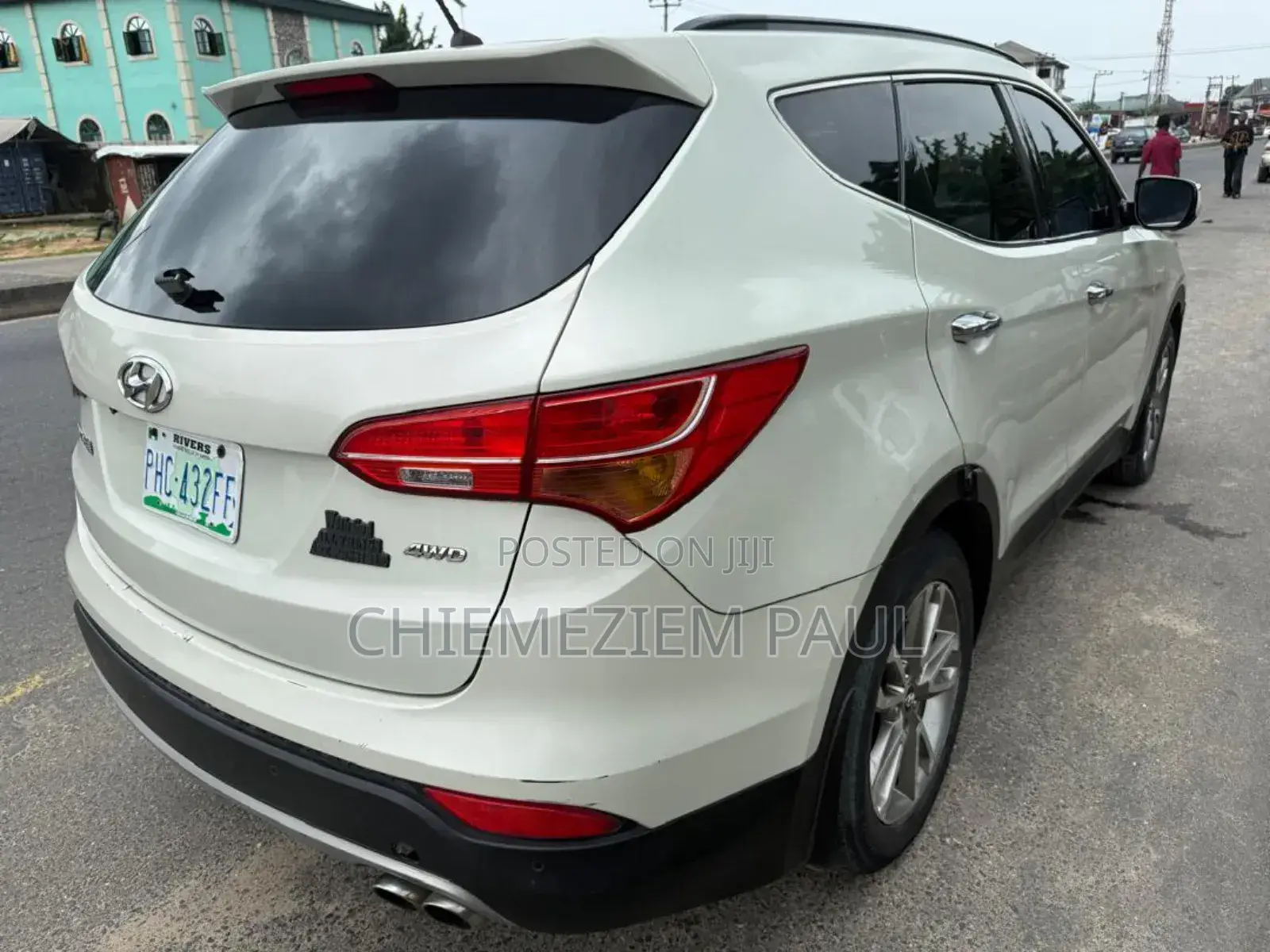 Hyundai Santa Fe Limited 4dr SUV AWD (3.3L 6cyl 6A) 2015 White