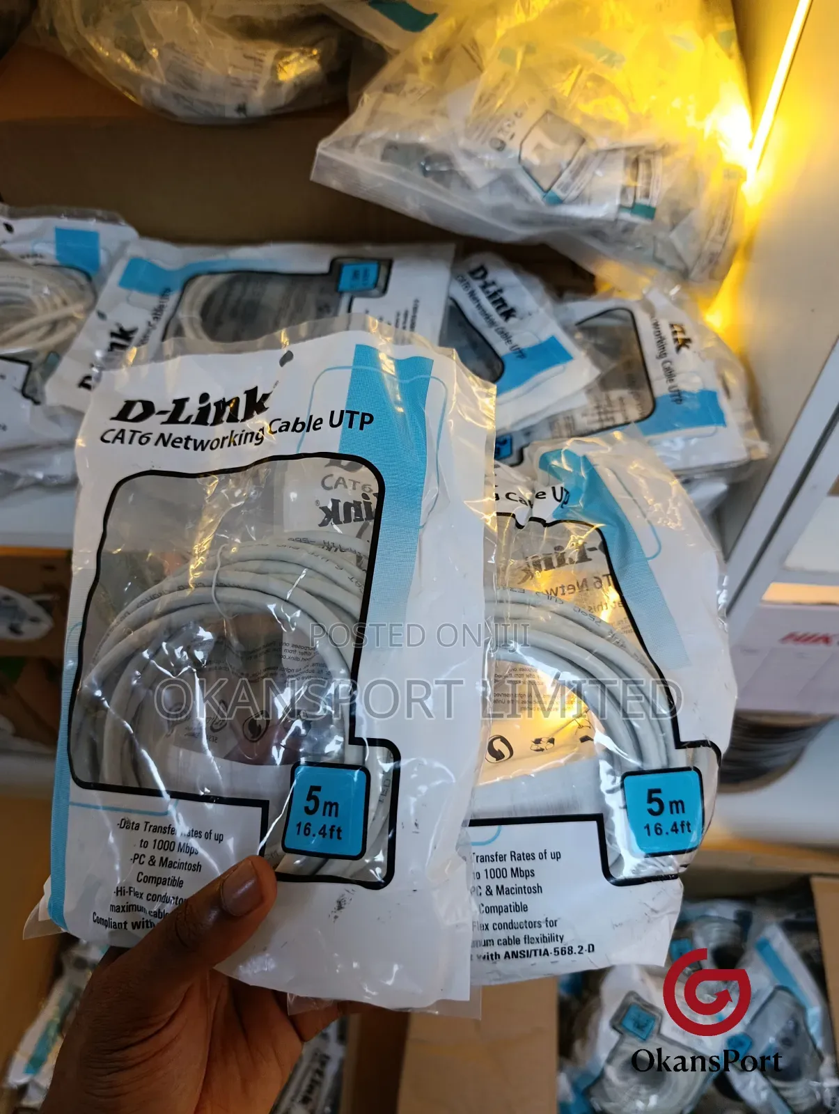 D-Link Cat 6 Lan Cable Patch Cord Rj45 Net Cable 5m/ 10m/ 15m/ 20m 30m