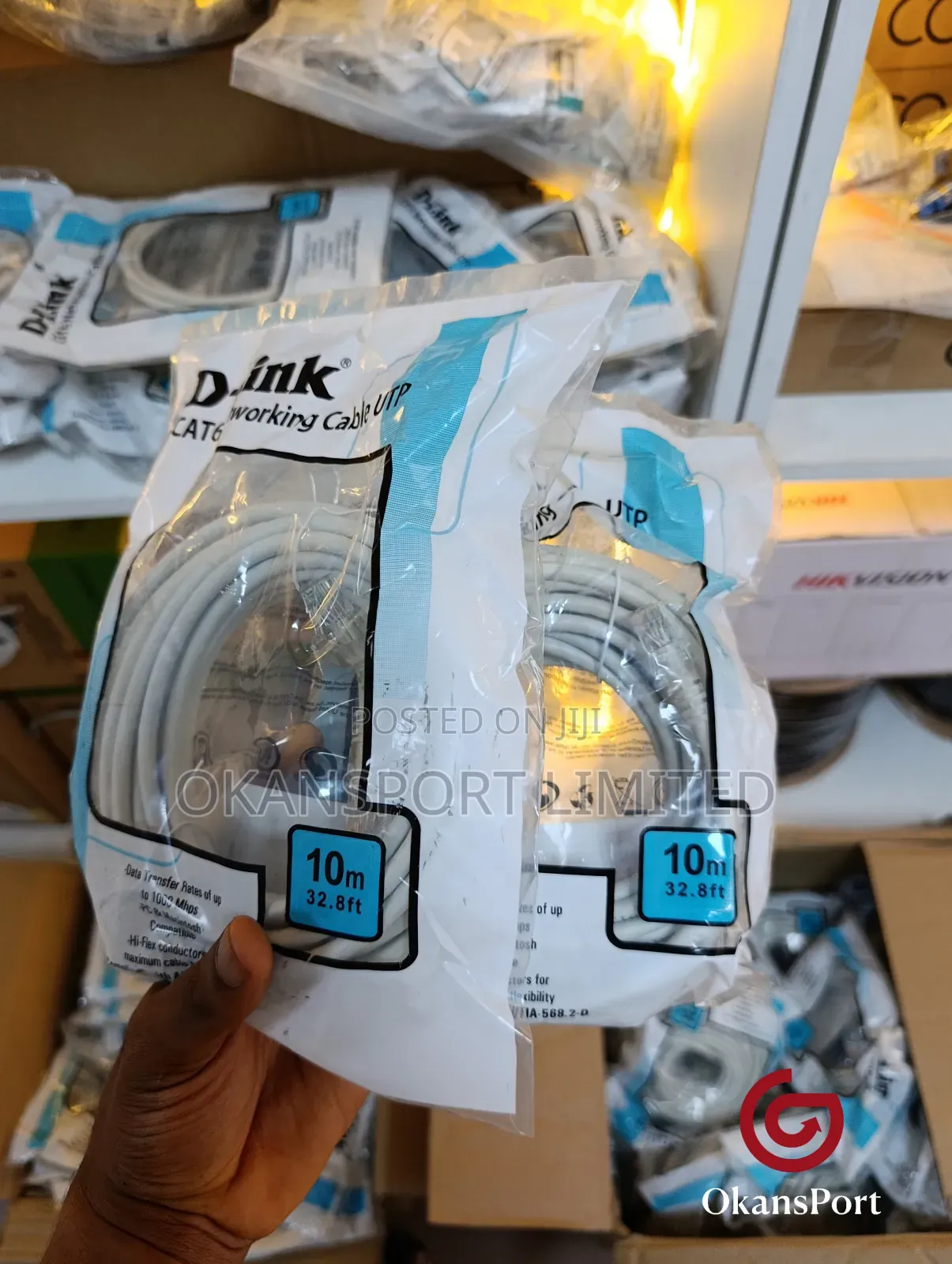 D-Link Cat 6 Lan Cable Patch Cord Rj45 Net Cable 5m/ 10m/ 15m/ 20m 30m