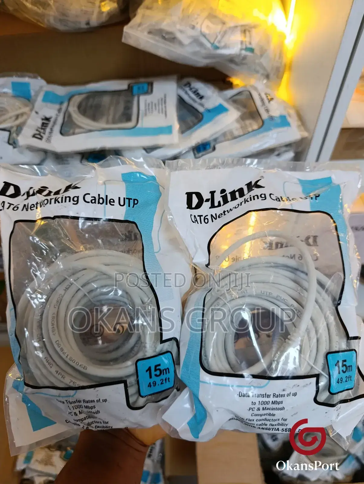 D-Link Cat 6 Lan Cable Patch Cord Rj45 Net Cable 5m/ 10m/ 15m/ 20m 30m