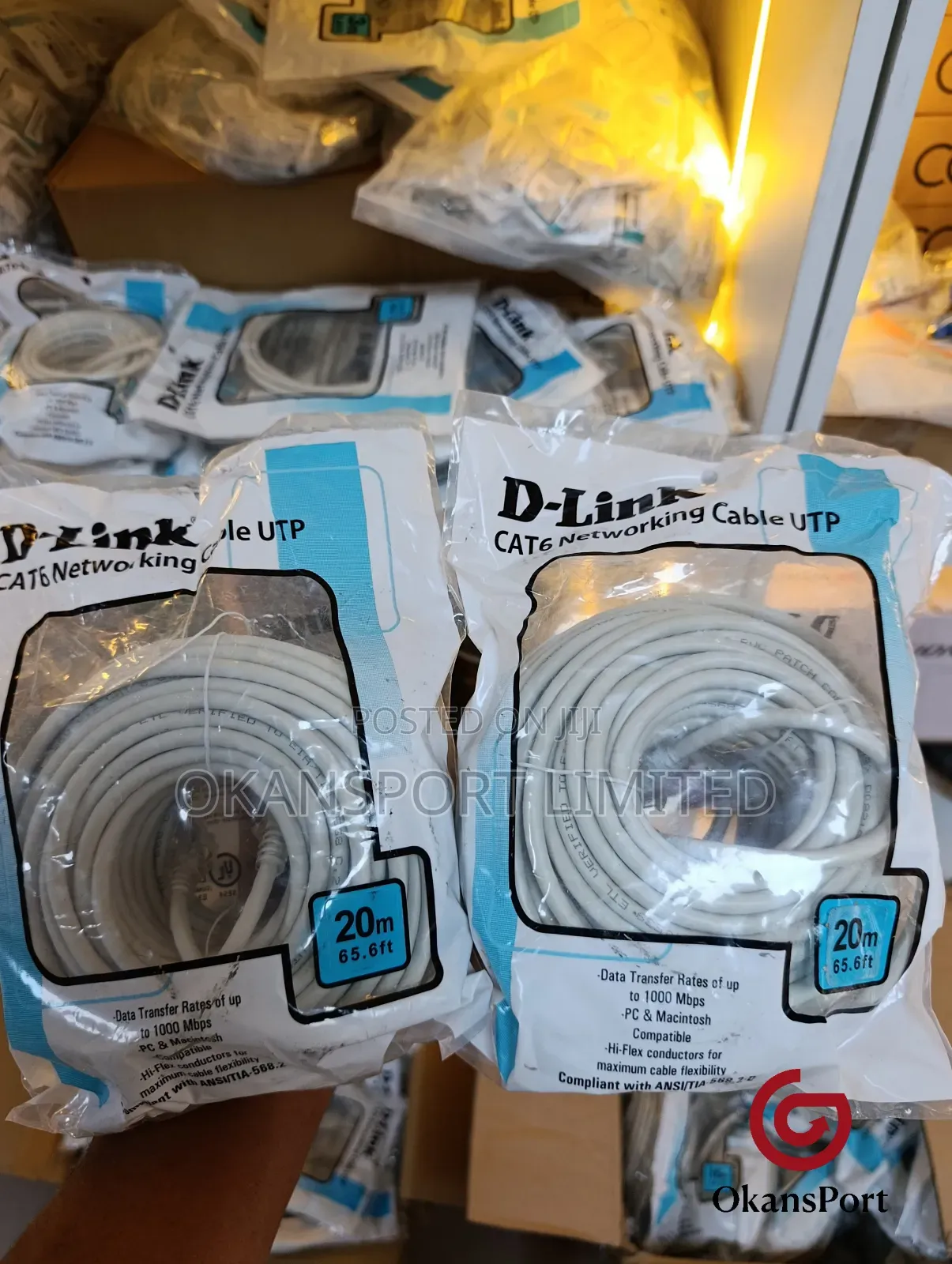 D-Link Cat 6 Lan Cable Patch Cord Rj45 Net Cable 5m/ 10m/ 15m/ 20m 30m