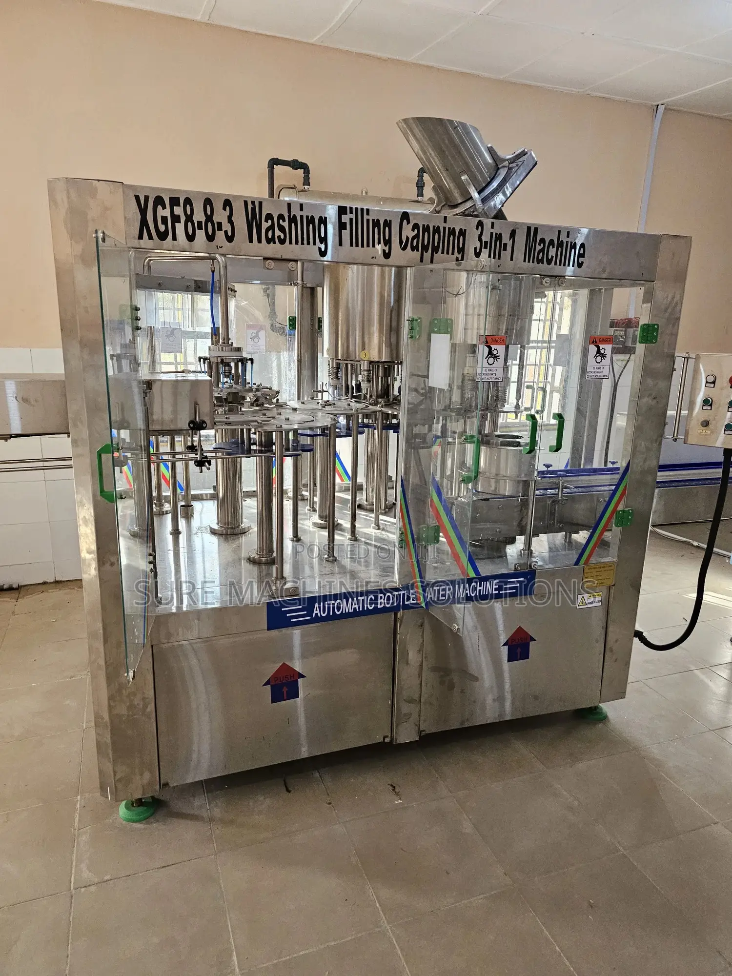 XGF 8-8-3 Bottle Water Washing Filling and Capping Machine