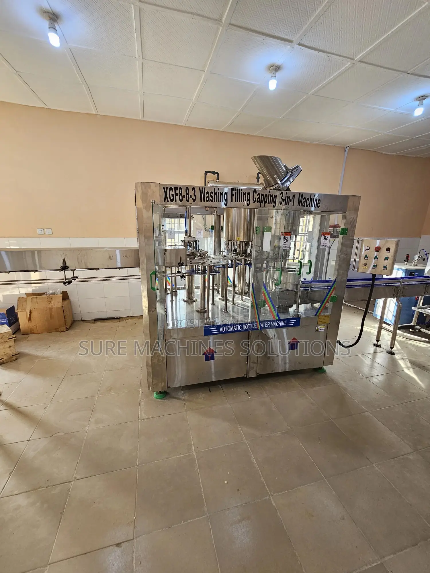 XGF 8-8-3 Bottle Water Washing Filling and Capping Machine