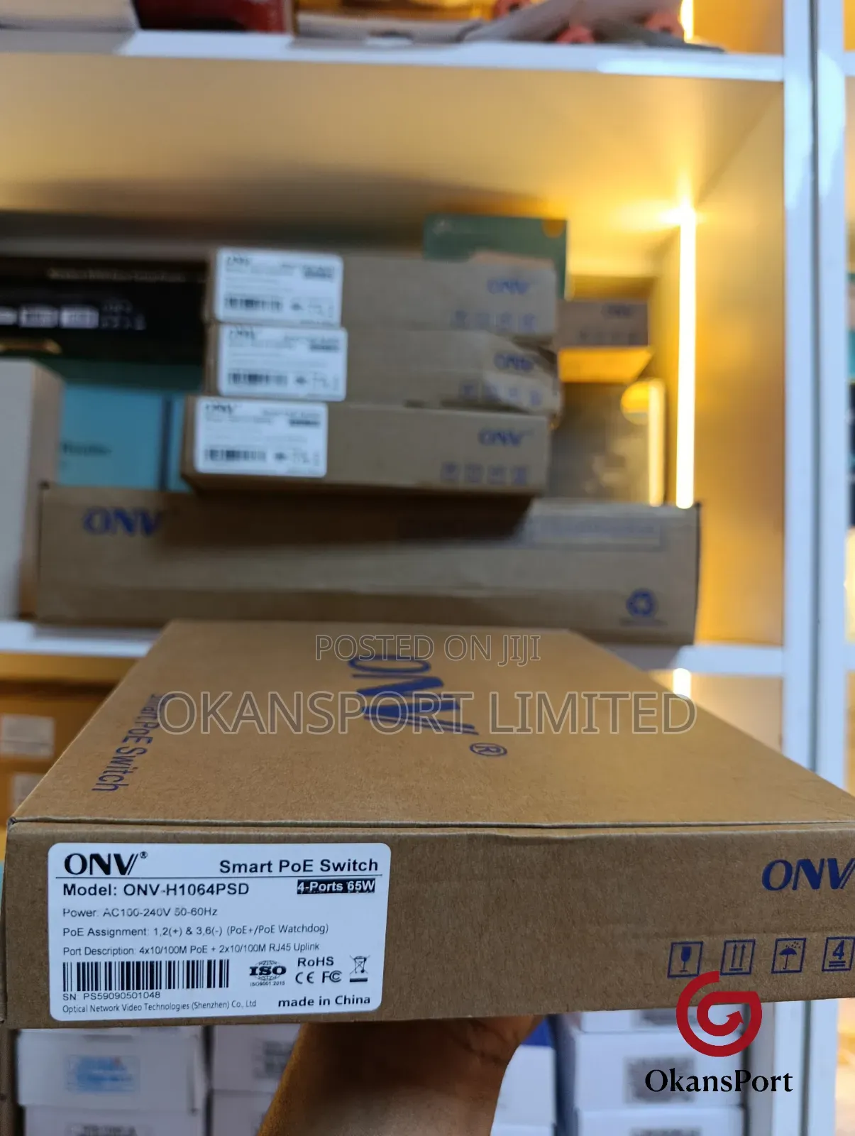 Onv Poe Switch 4 Port / 8 Port Gigabit Network Switch - Cctv, Rack