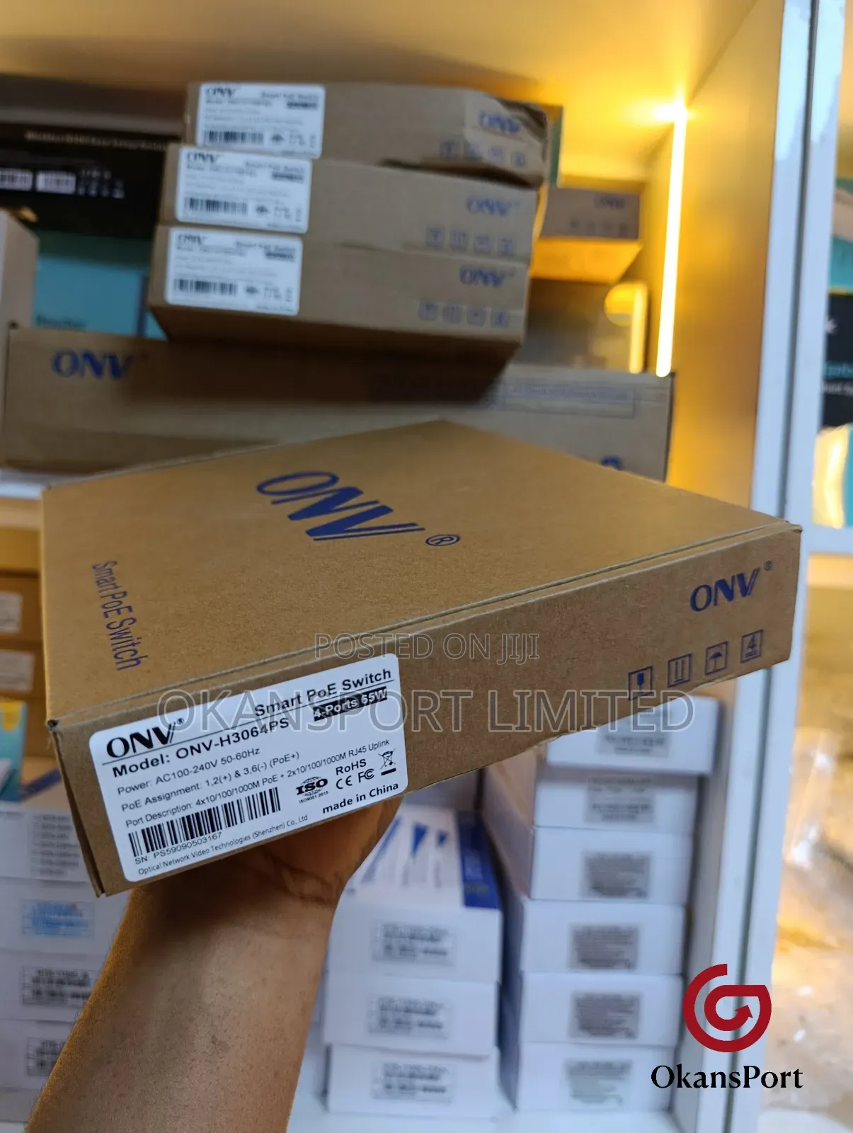 Onv Poe Switch 4 Port / 8 Port Gigabit Network Switch - Cctv, Rack