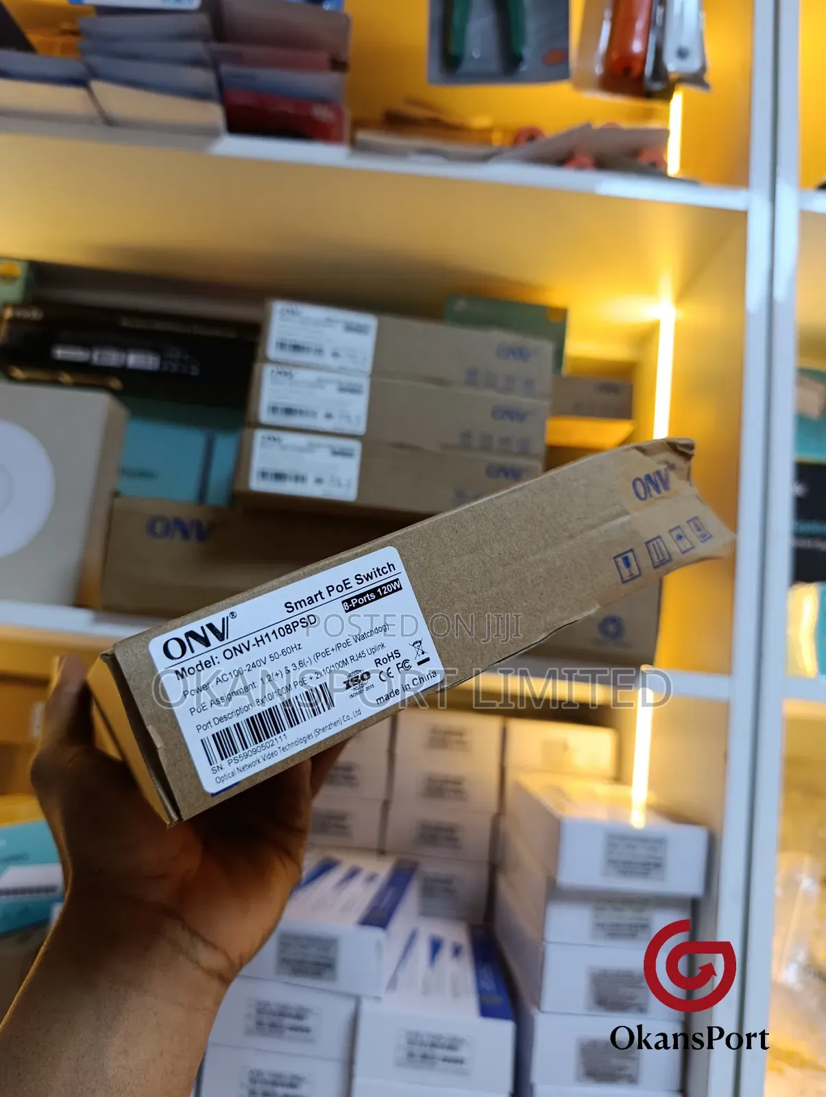 Onv Poe Switch 4 Port / 8 Port Gigabit Network Switch - Cctv, Rack