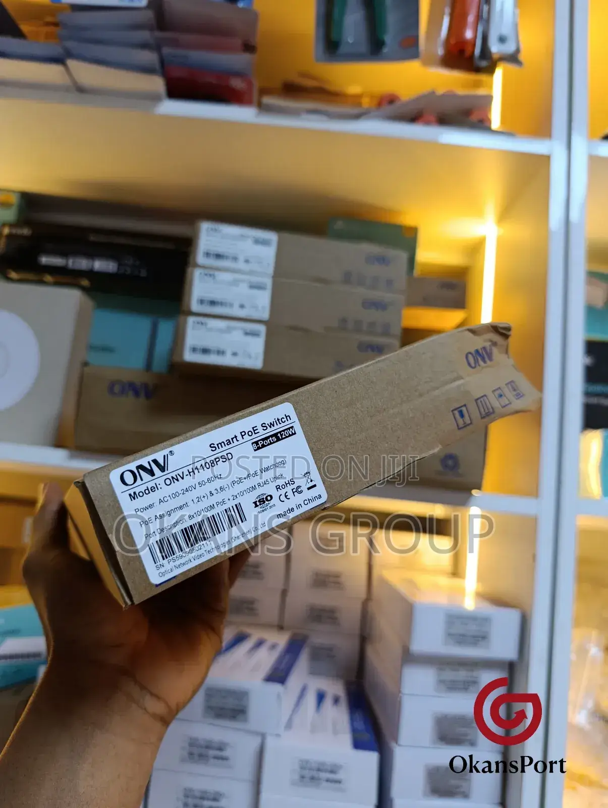 Onv Poe Switch 4 Port / 8 Port Gigabit Network Switch - Cctv, Rack