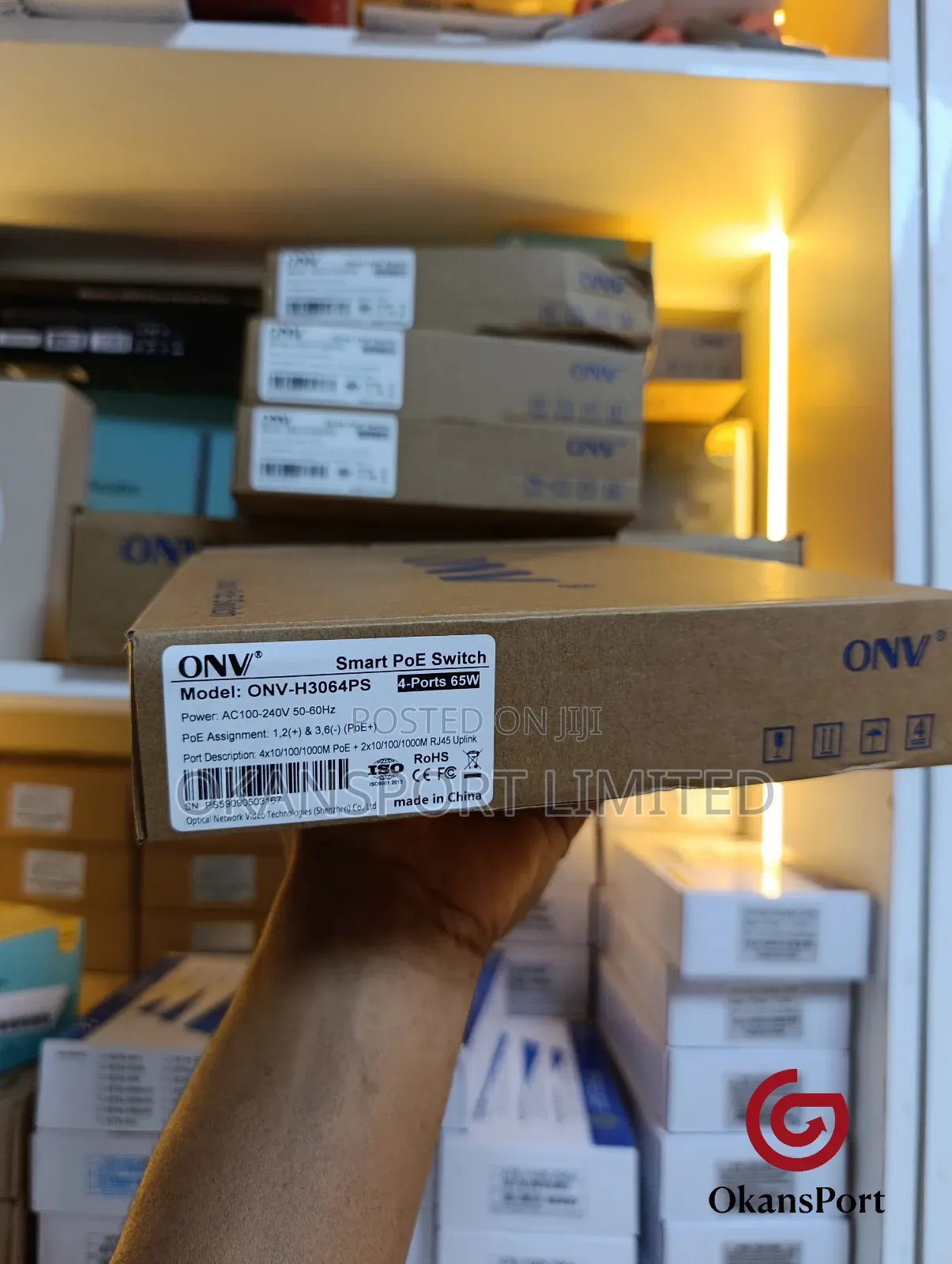 Onv Poe Switch 4 Port / 8 Port Gigabit Network Switch - Cctv, Rack