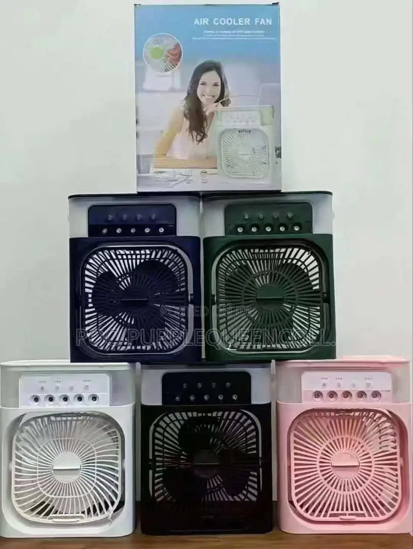 Rechargeable Portable Cooling Fan With Mist