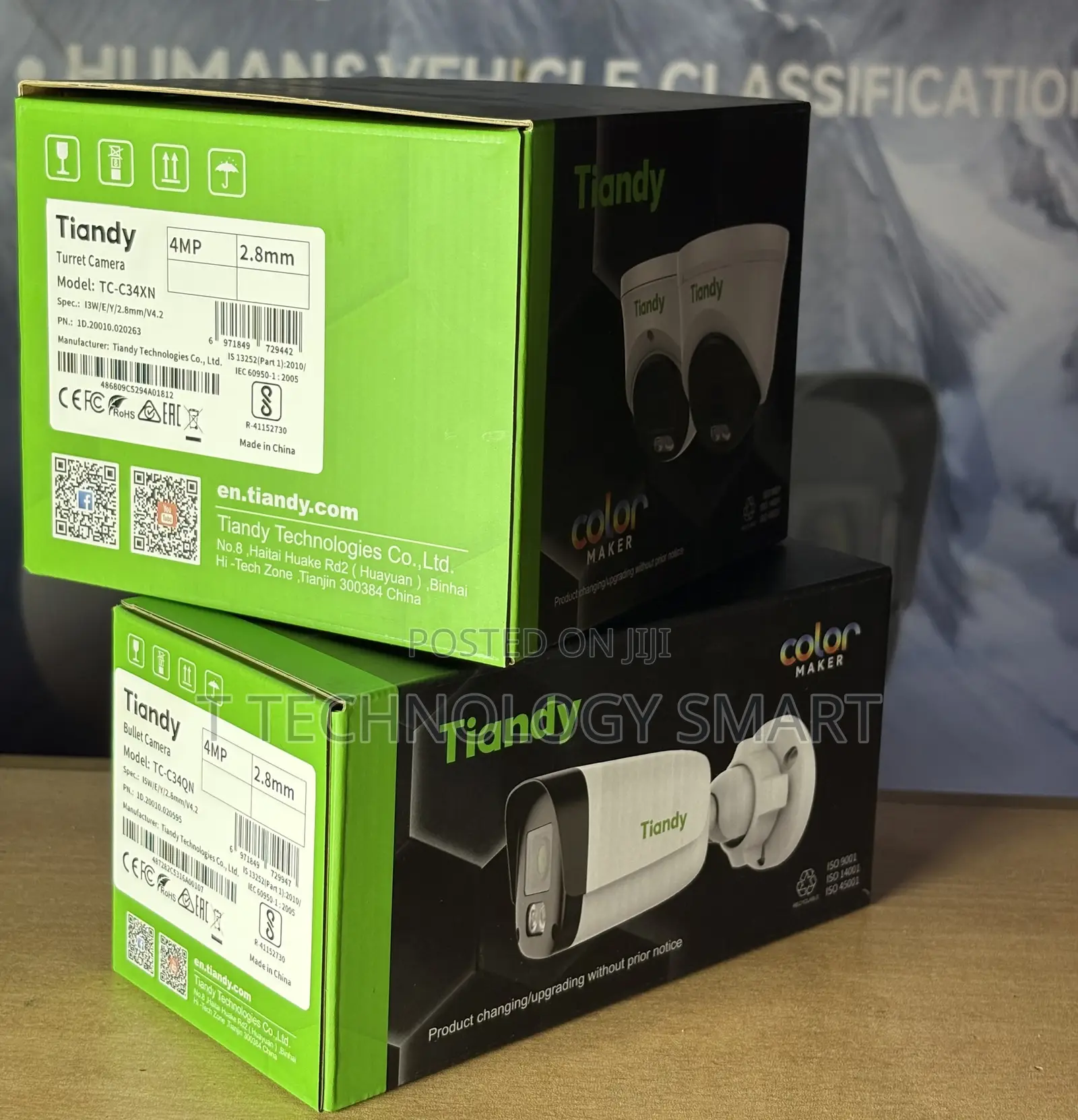 Tiandy 4mp Ultra-Clear Resolution See Clear Colors Even at Night