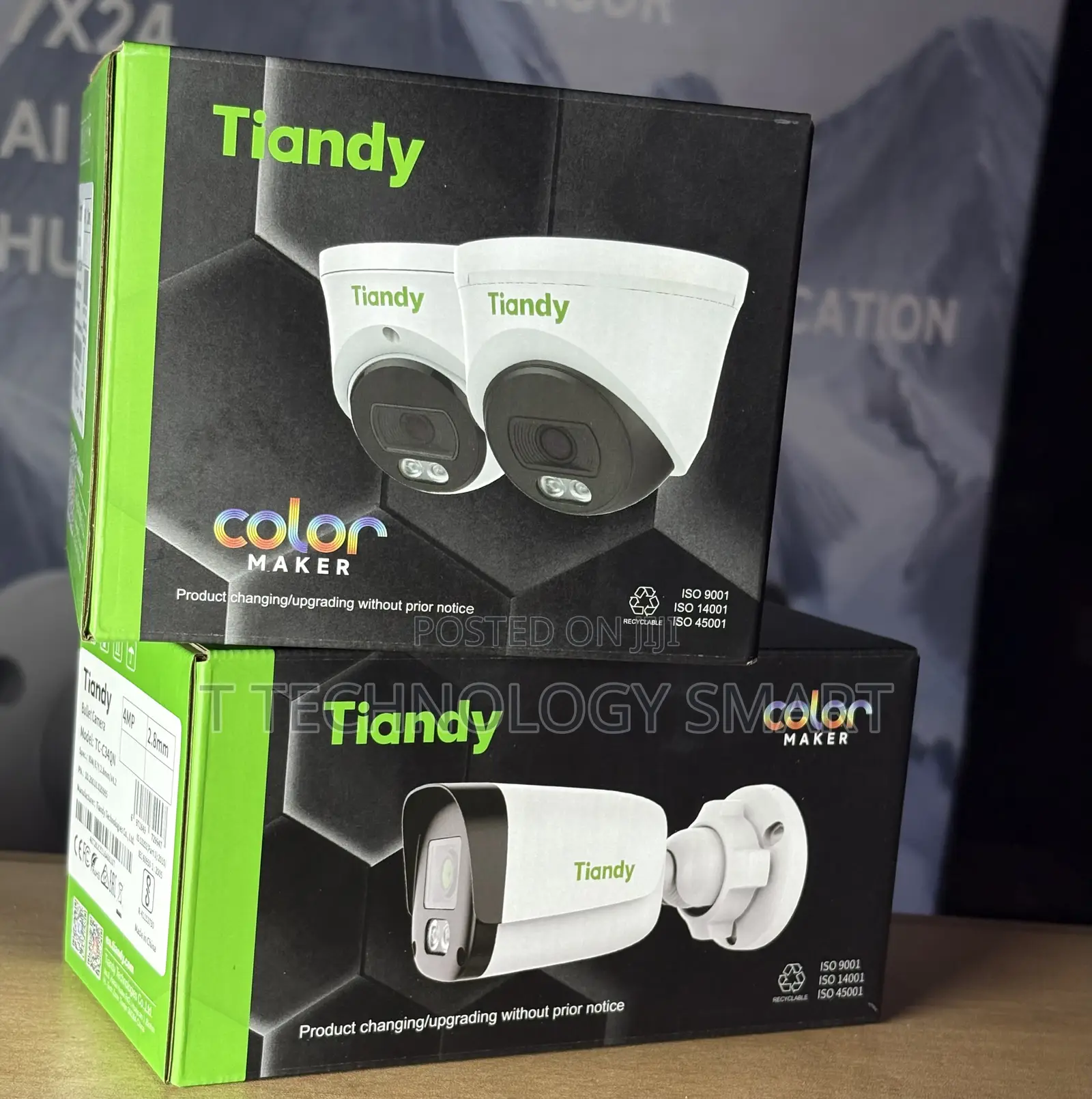 Tiandy 4mp Ultra-Clear Resolution See Clear Colors Even at Night