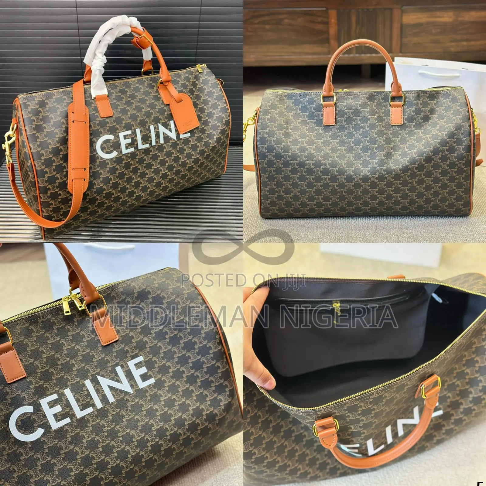Celine Leather Duffle Bag
