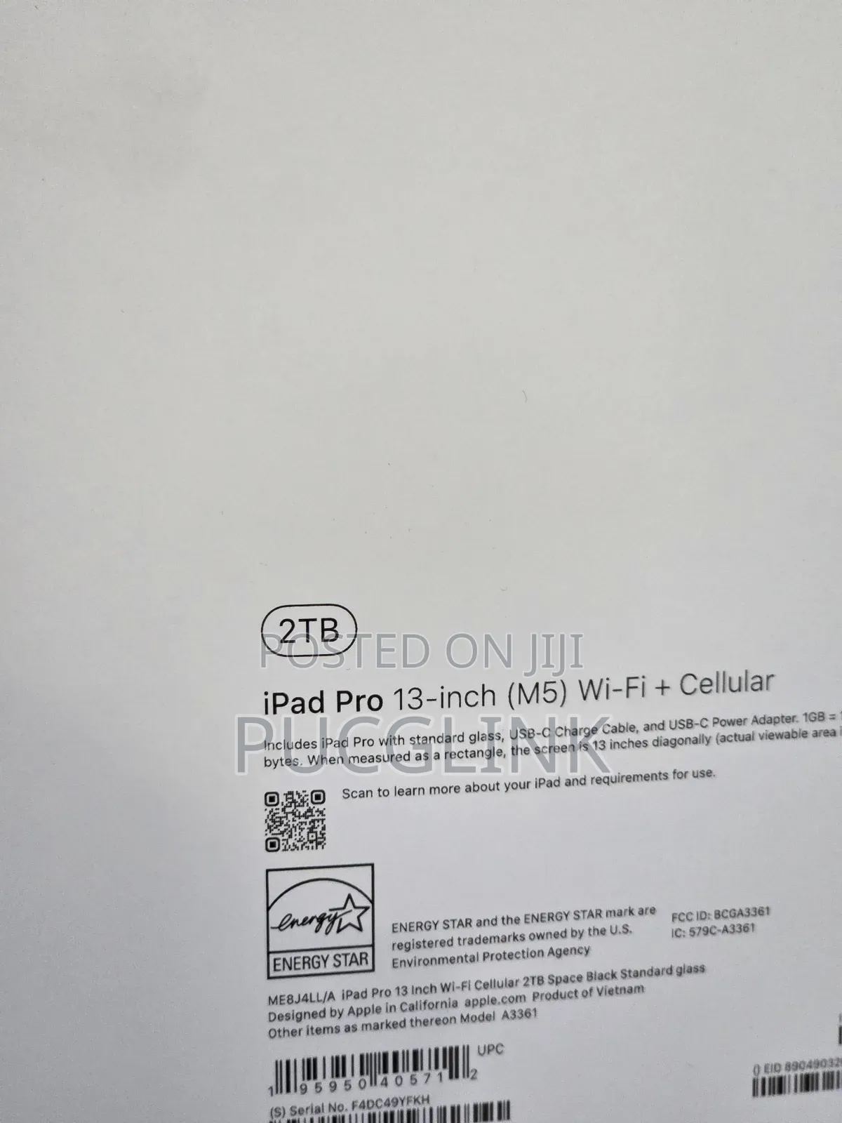 New Apple iPad Pro 13 (2025) 2 TB Black