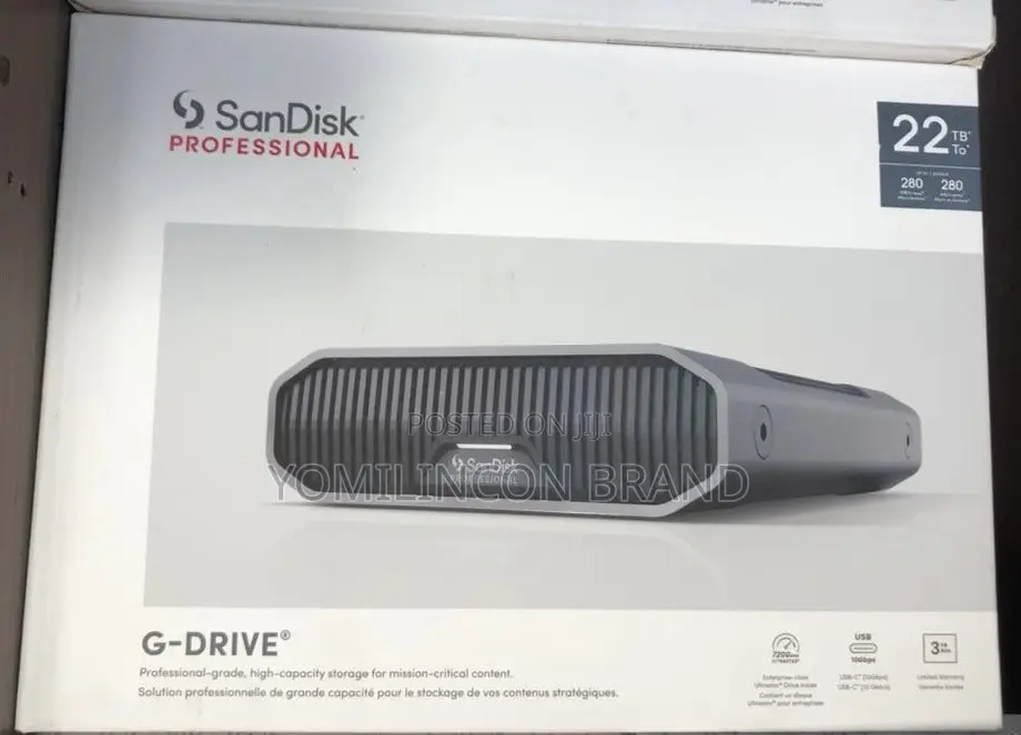 Sandisk Professional G-Drive External Desktop Hard Drive - 22tb