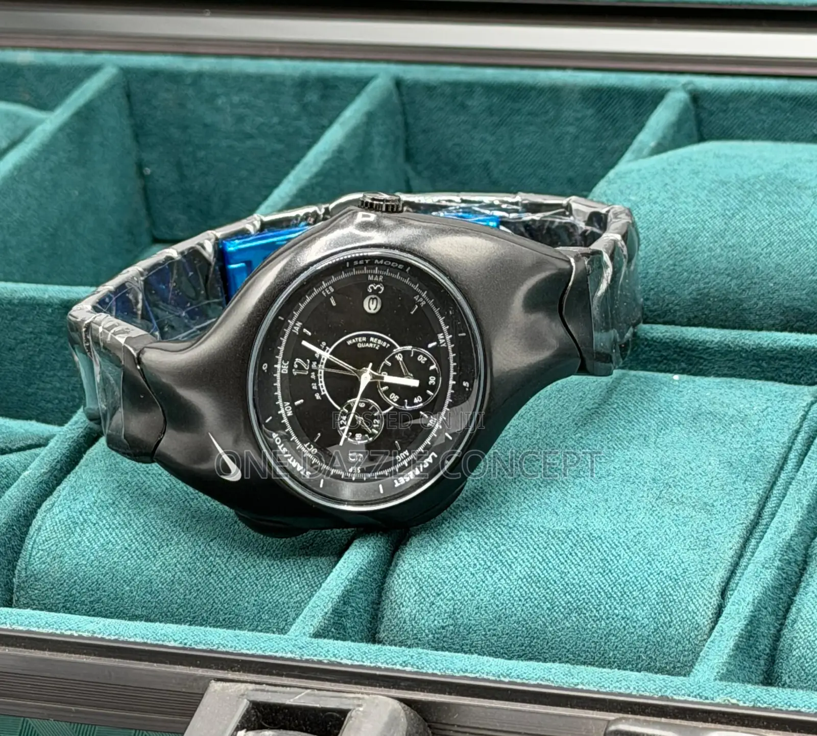 Black Nike Triax Stainless Watch