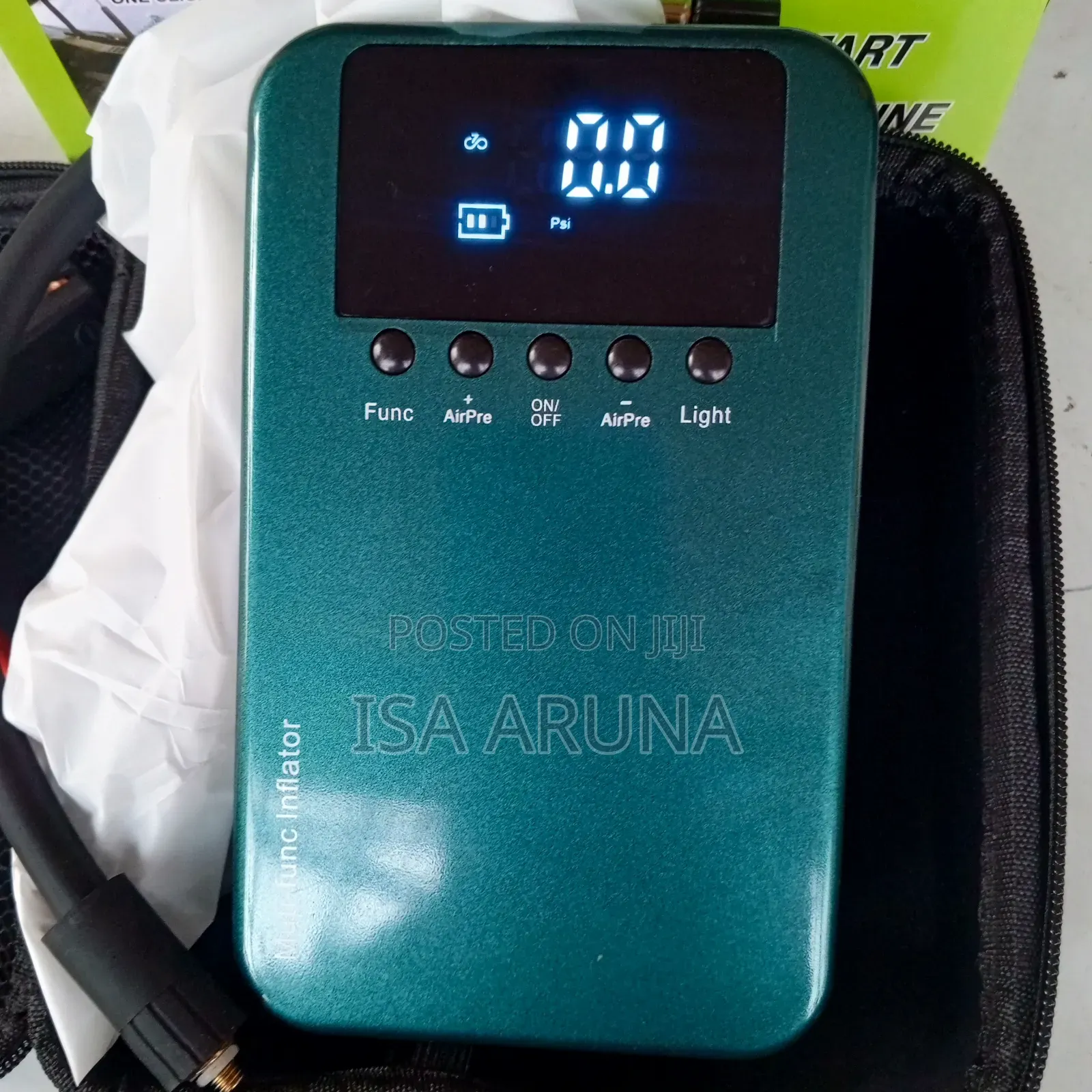 Car Battery Jump Starter - Tyre Inflator - Flash Light - Power Bank