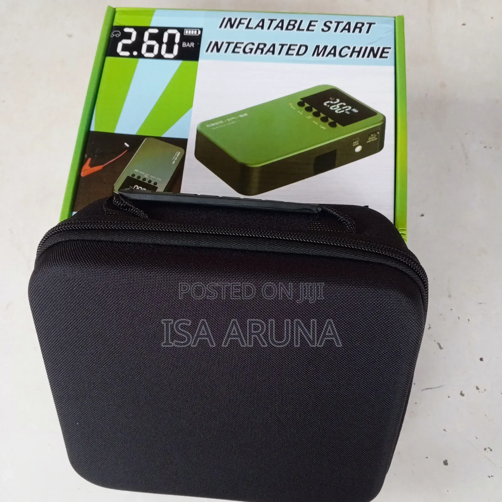 Car Battery Jump Starter - Tyre Inflator - Flash Light - Power Bank
