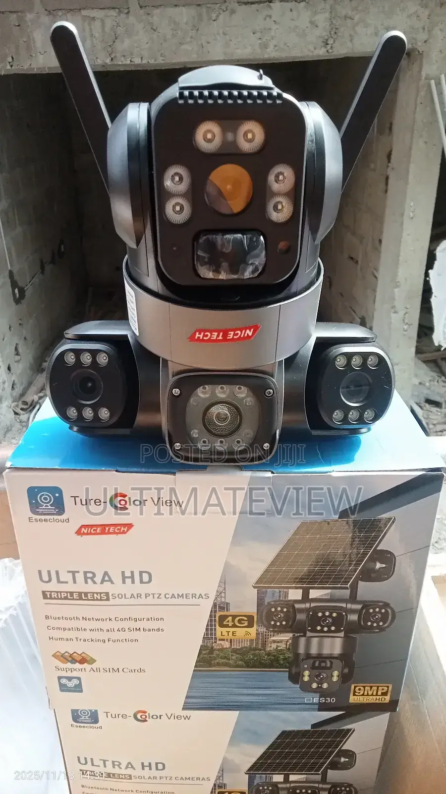 Eseecloud 3lens Solar Camera 9mp