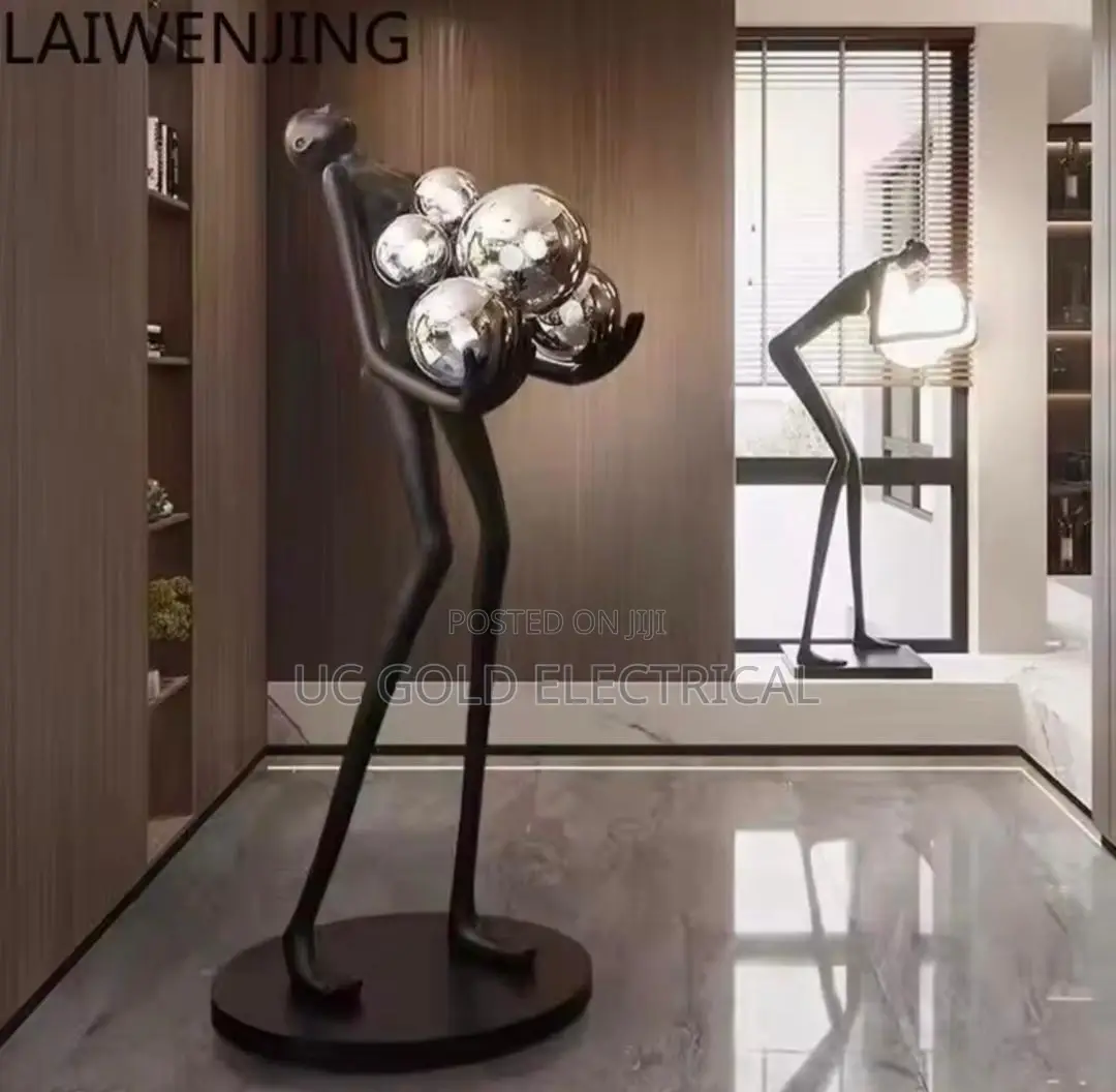 Mjy Custom Abstract Humanoid Sculpture Floor Ornament Living Room