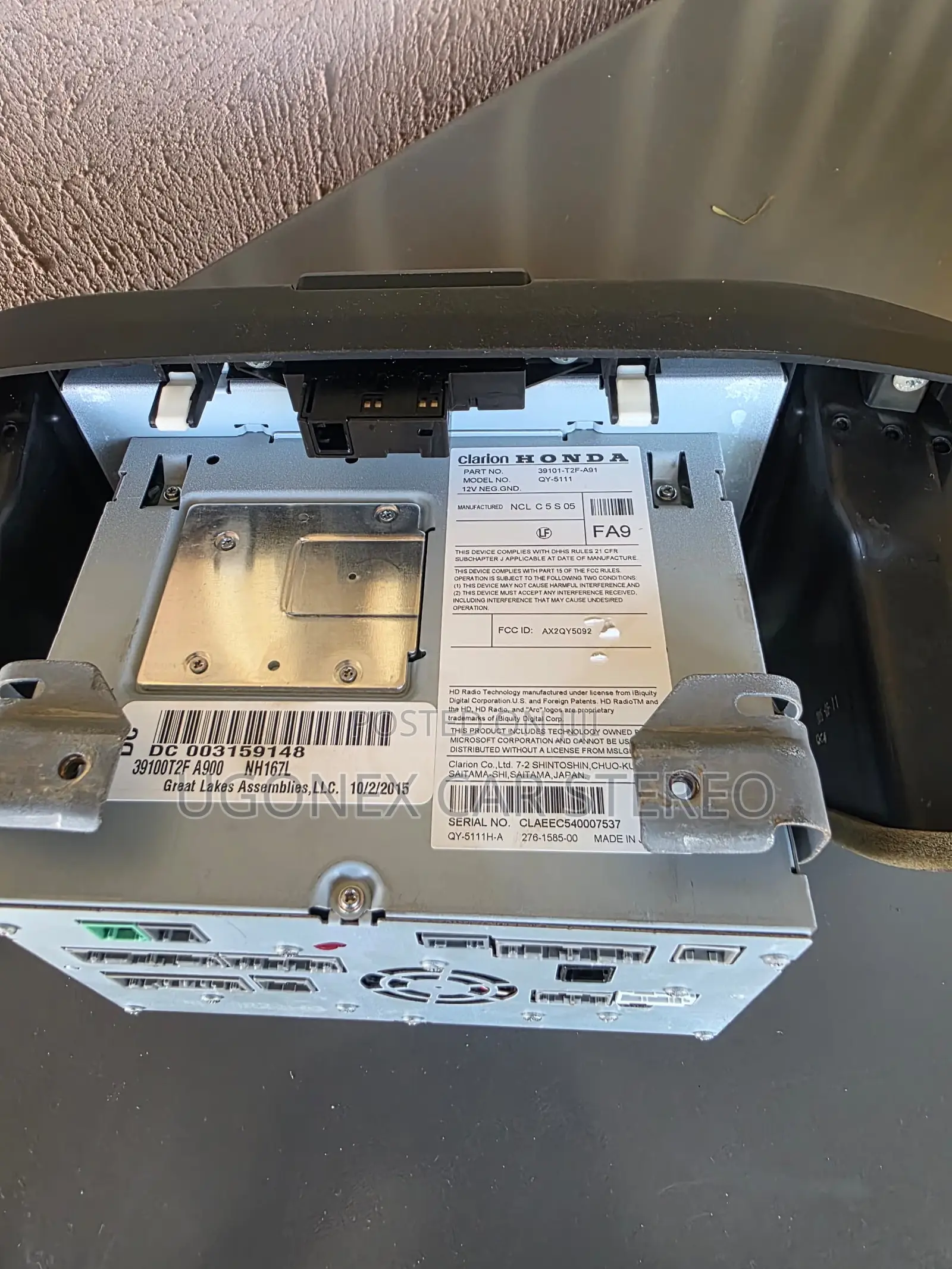 2016-17 Honda Accord Factory Navigation Stereo