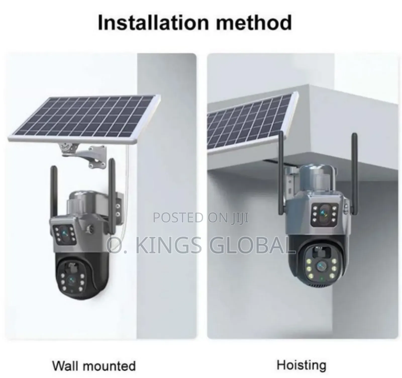 Wi-Fi V380 Dual Lens 12mp Solar Powered CCTV