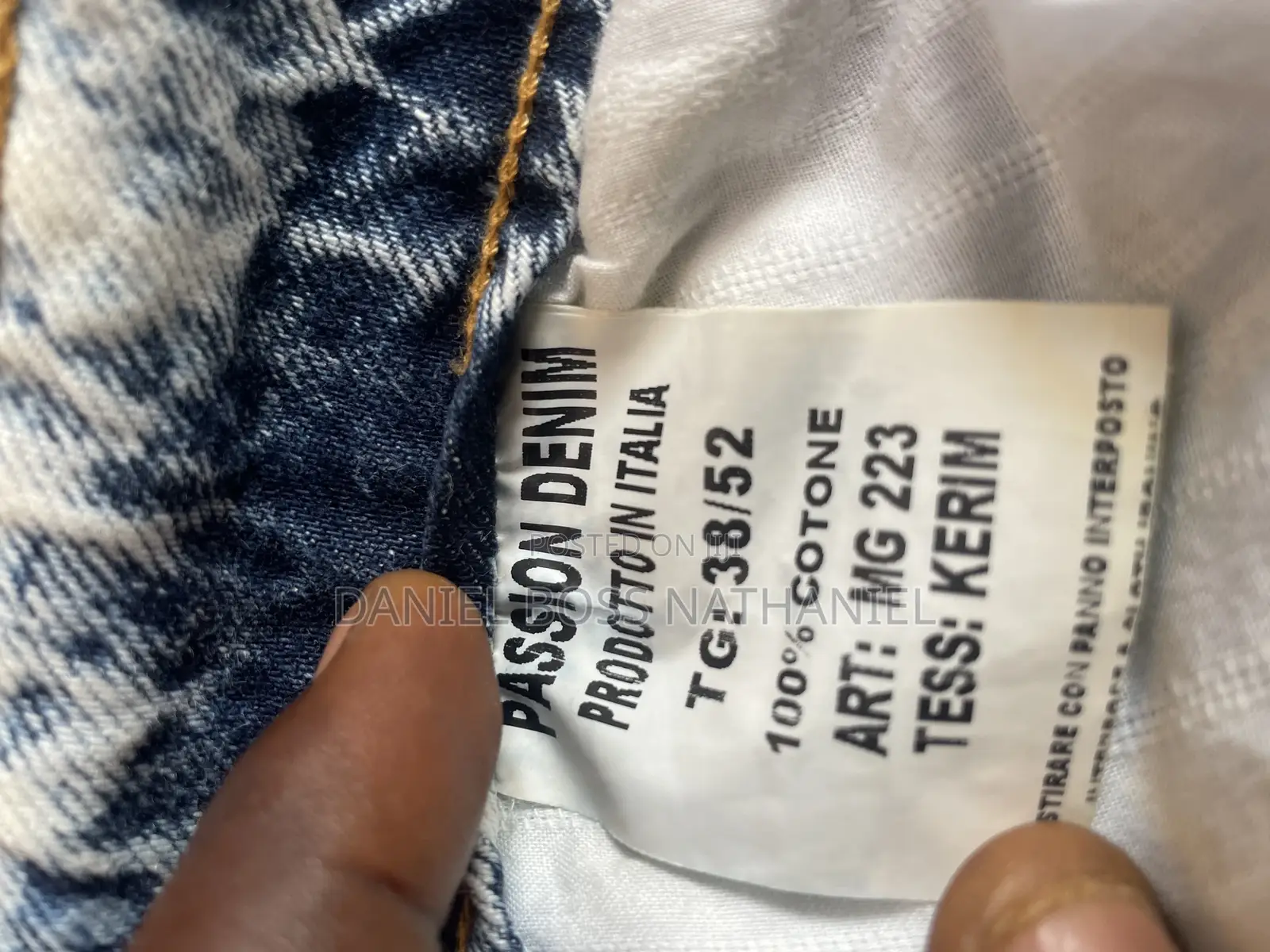 Denim Italian Trouser(Passion)