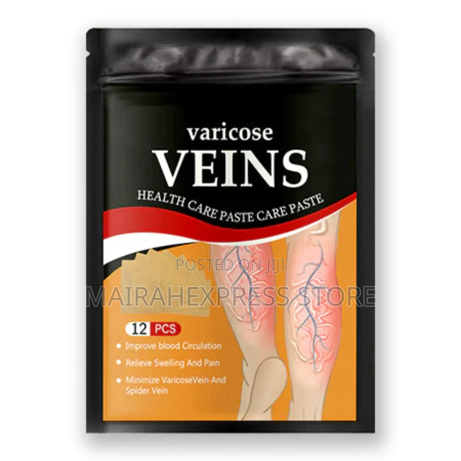 3packs Of Varicose Veins Health Care Paste, 12 Pieces