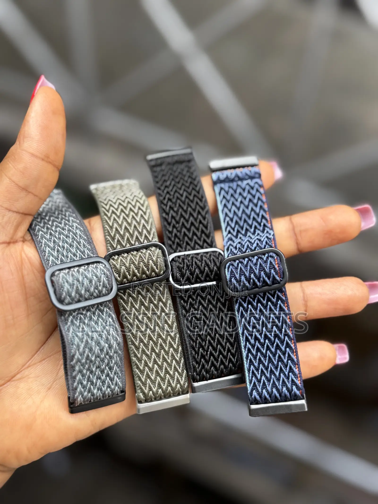 Soft Elastic Braided Nylon Sport Strap for Versa 3 and Versa 4