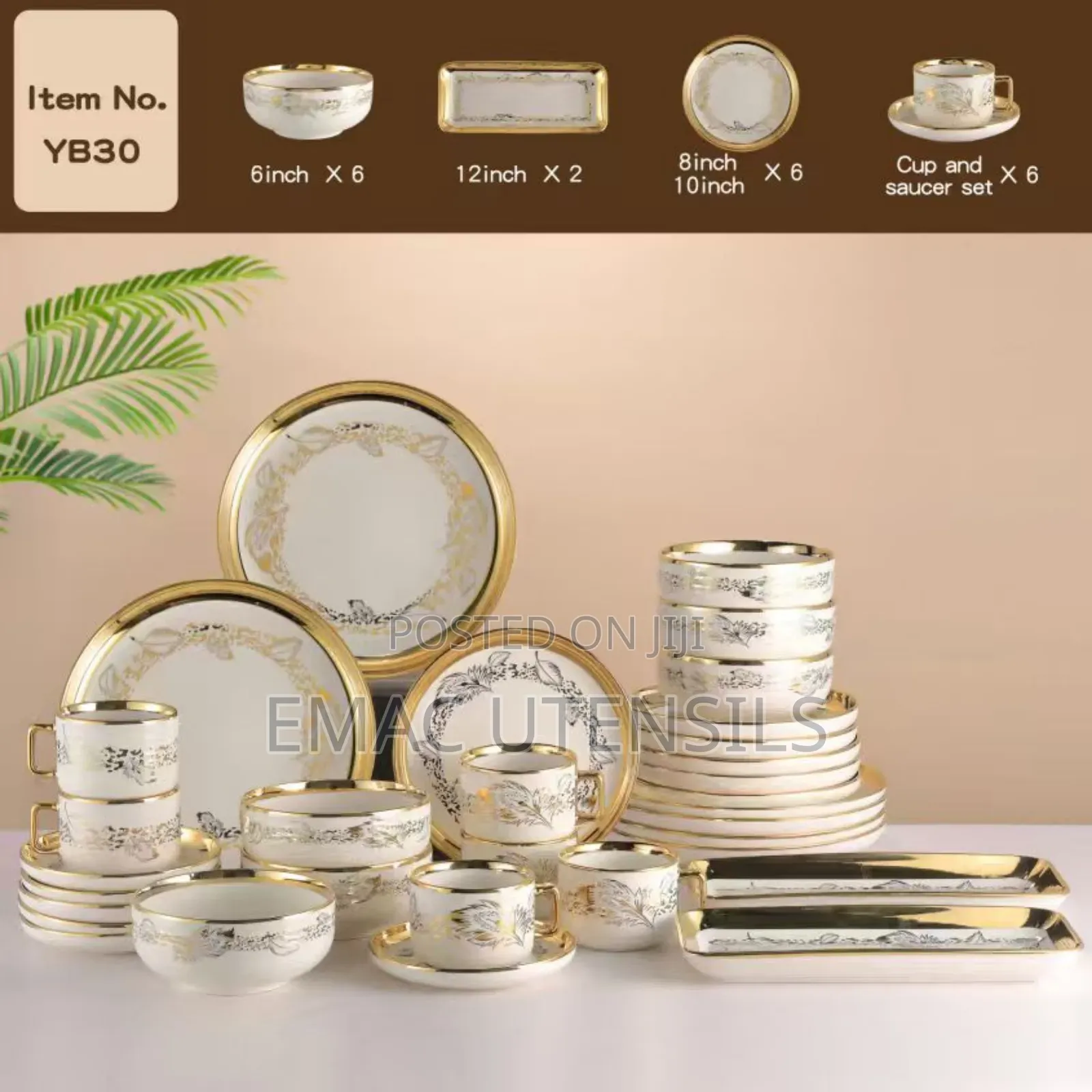 Luxury English 32pc Complete Denner Set