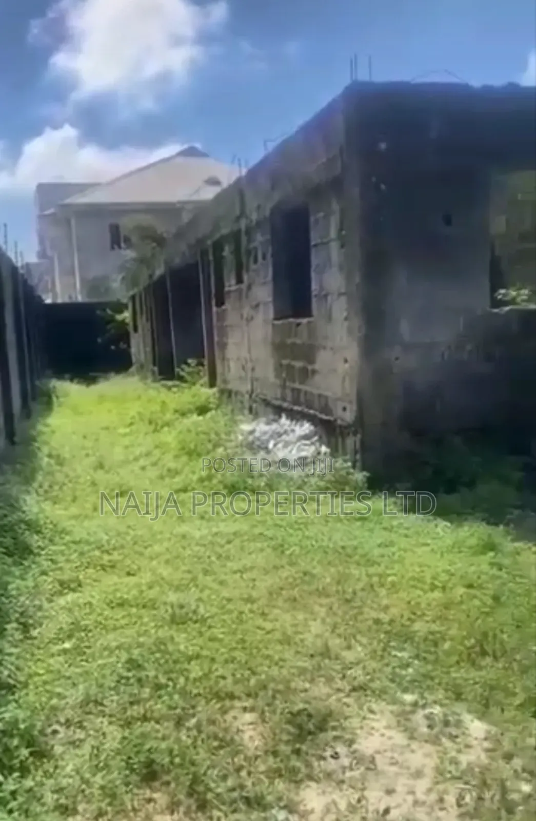 A Plot With Uncompleted Bungalow on It at Ogombo, Ajah for Sale