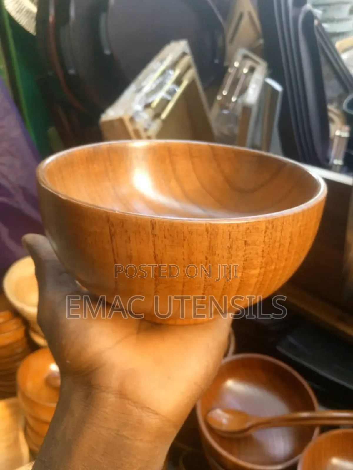 6 PCS Wooden Soup Bowl