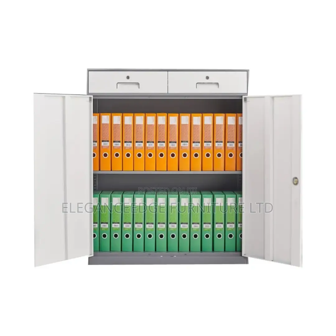 Low Height Office Metal Storage Bookshelf Cabinet Cupboard