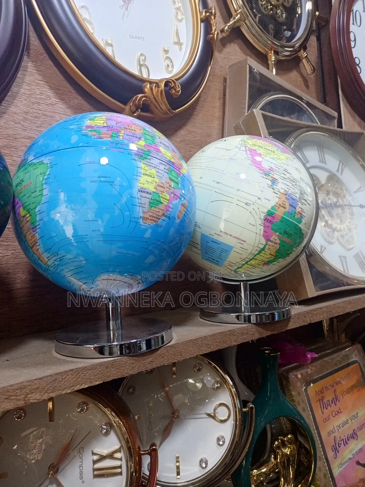 Big English Style European Design Globe Map