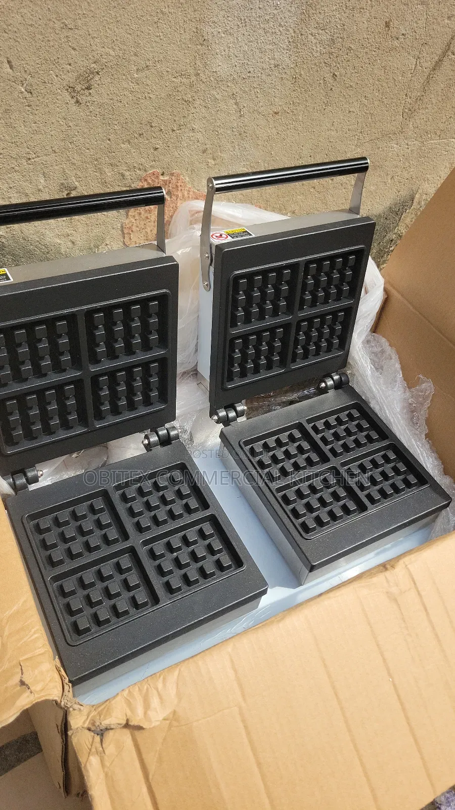 Industrial Double Square Waffle Baker Machine Is Available for Sale